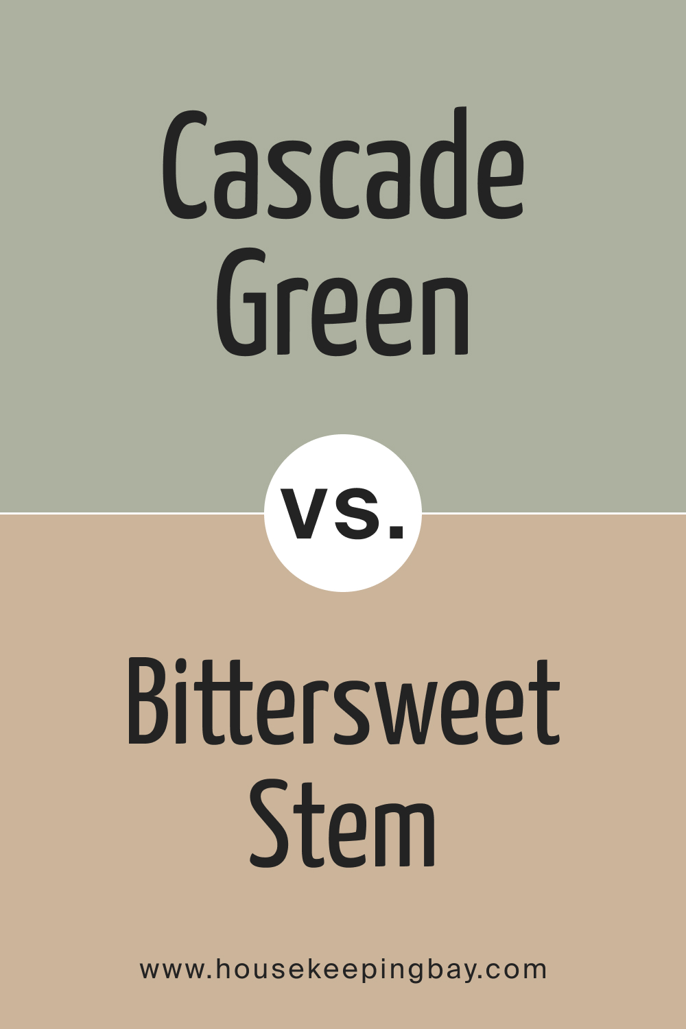 SW 0066 Cascade Green vs. SW 7536 Bittersweet Stem