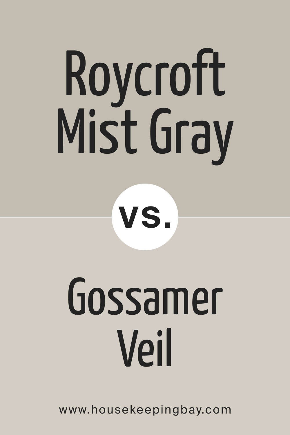 SW 2844 Roycroft Mist Gray vs. SW 9165 Gossamer Veil