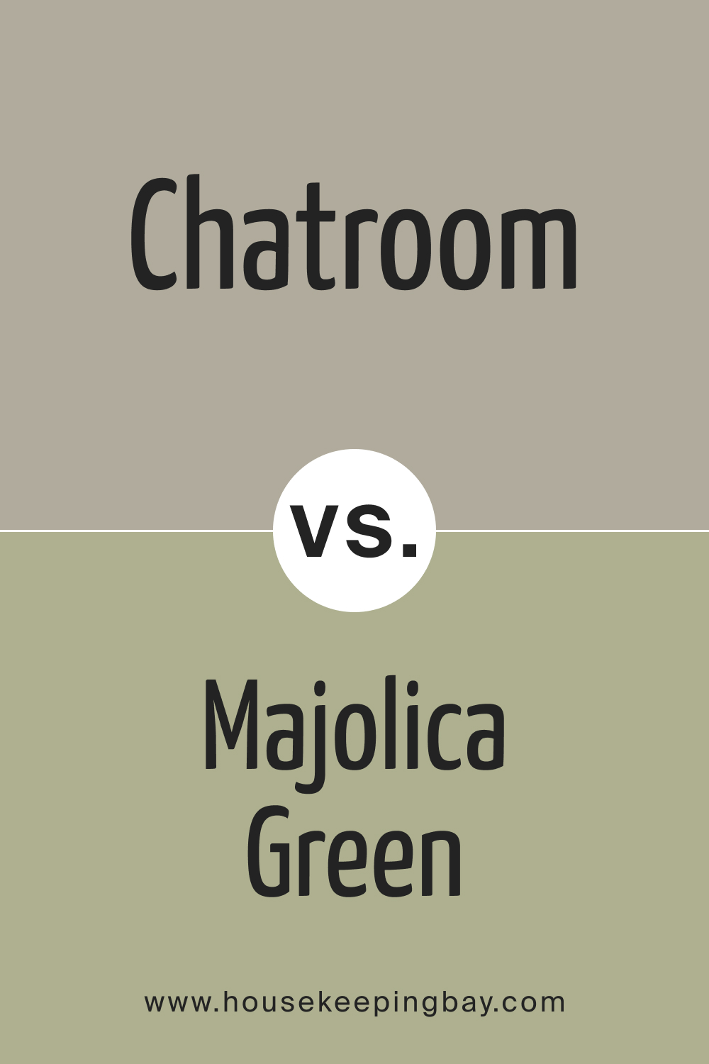 SW 6171 Chatroom vs. SW 0013 Majolica Green