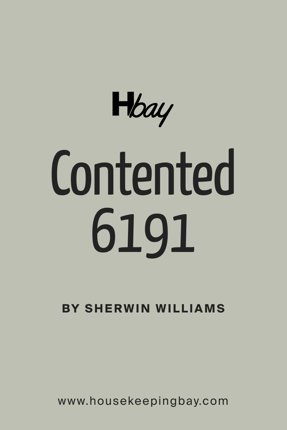 SW 6191 Contented Paint Color by Sherwin Williams