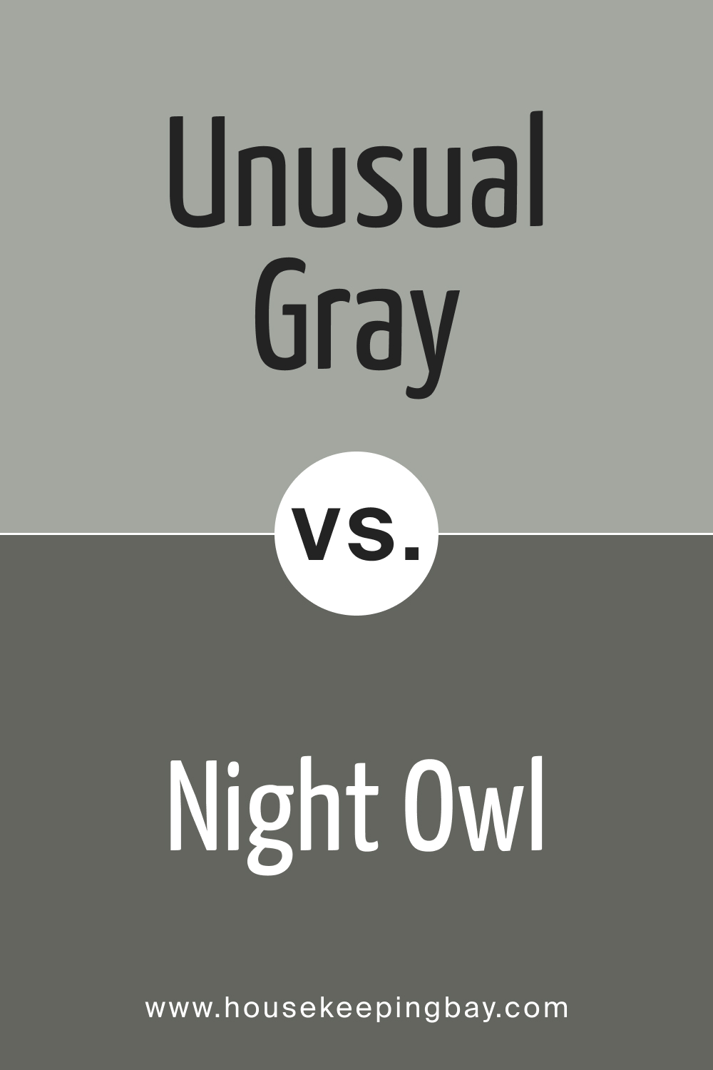 SW 7059 Unusual Gray vs. SW 7061 Night Owl