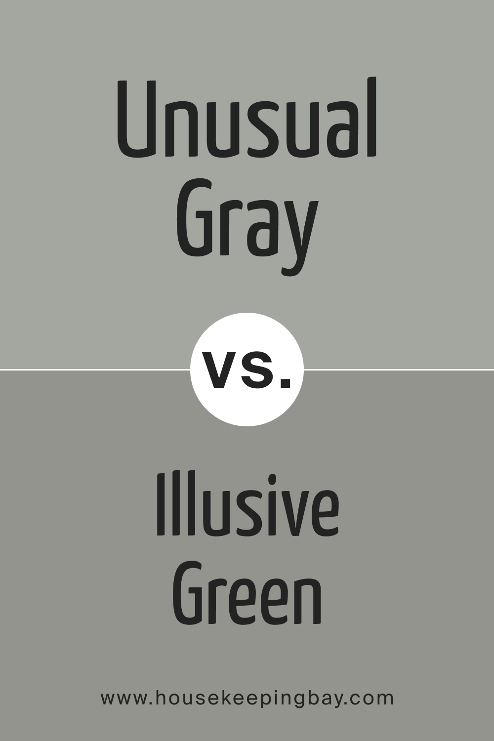 SW 7059 Unusual Gray vs. SW 9164 Illusive Green