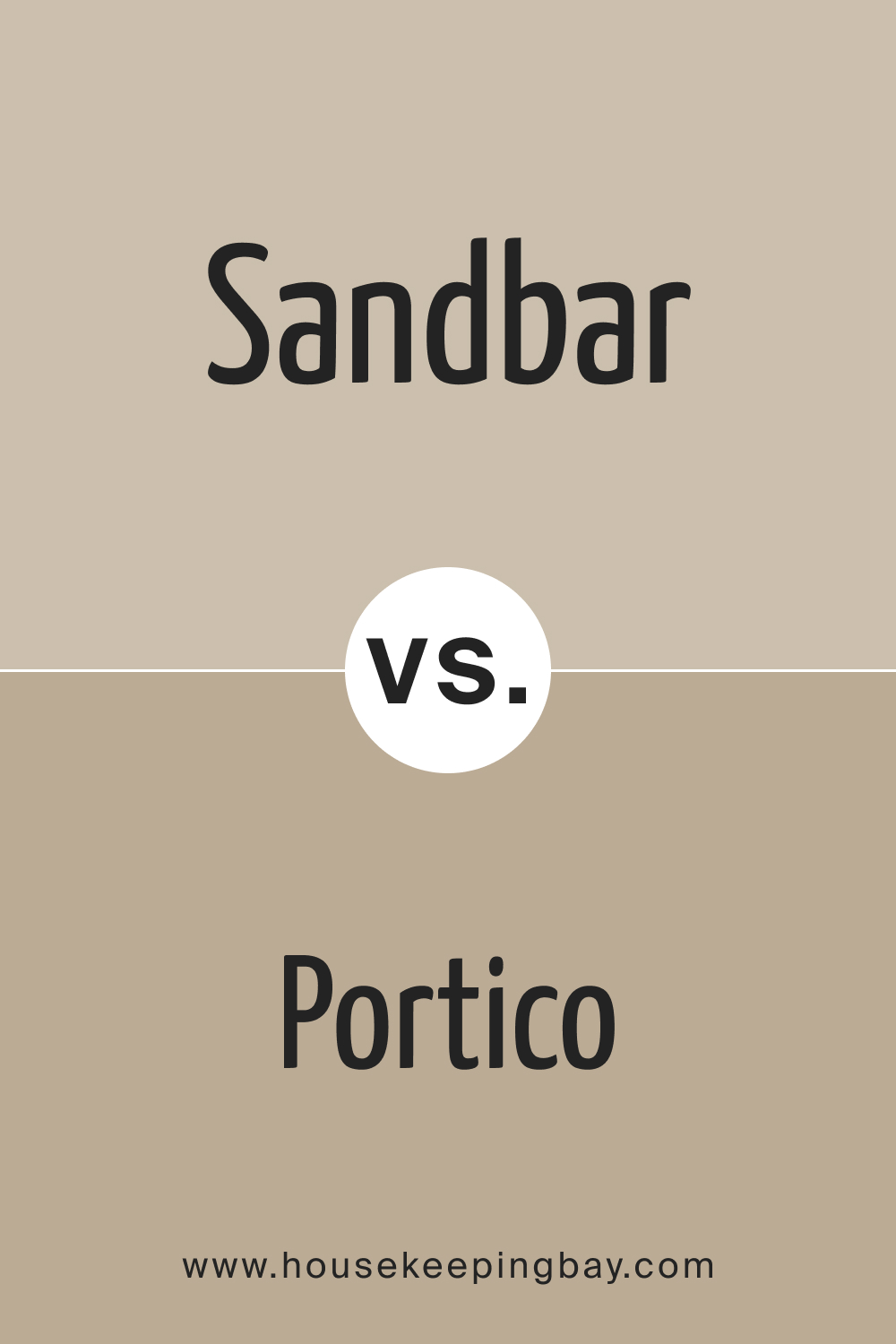 SW 7547 Sandbar vs. SW 7548 Portico