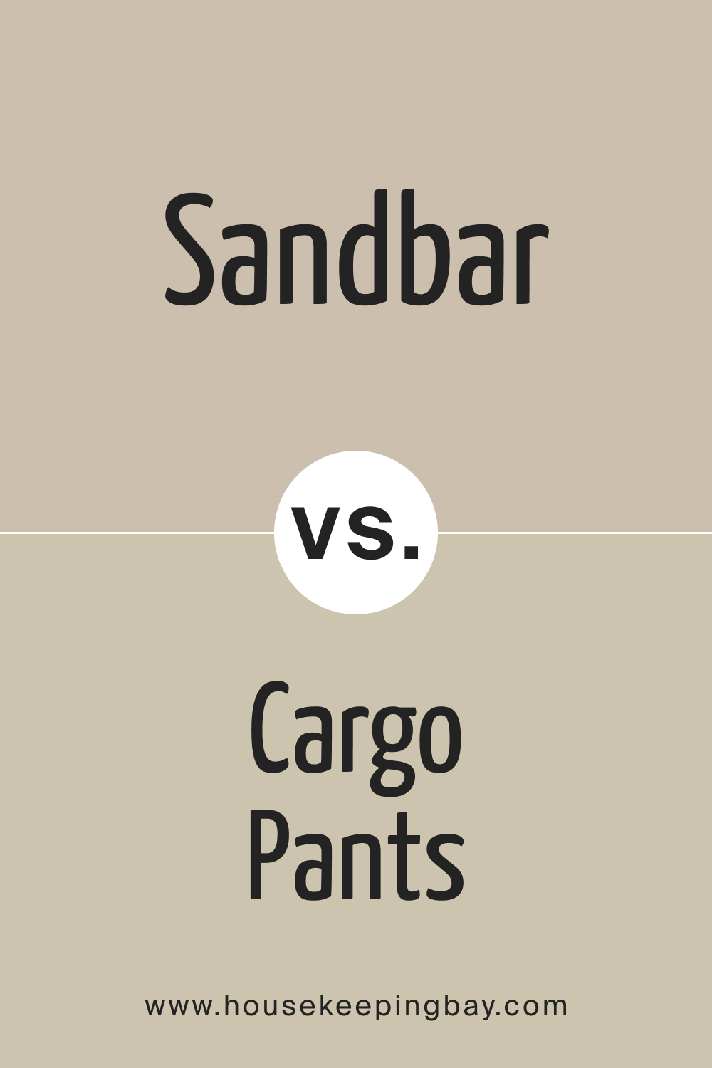SW 7547 Sandbar vs. SW 7738 Cargo Pants