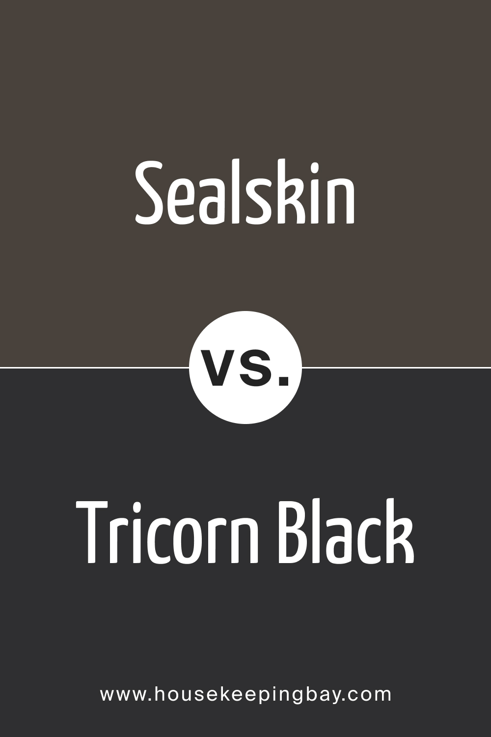 SW 7675 Sealskin vs. SW 6258 Tricorn Black