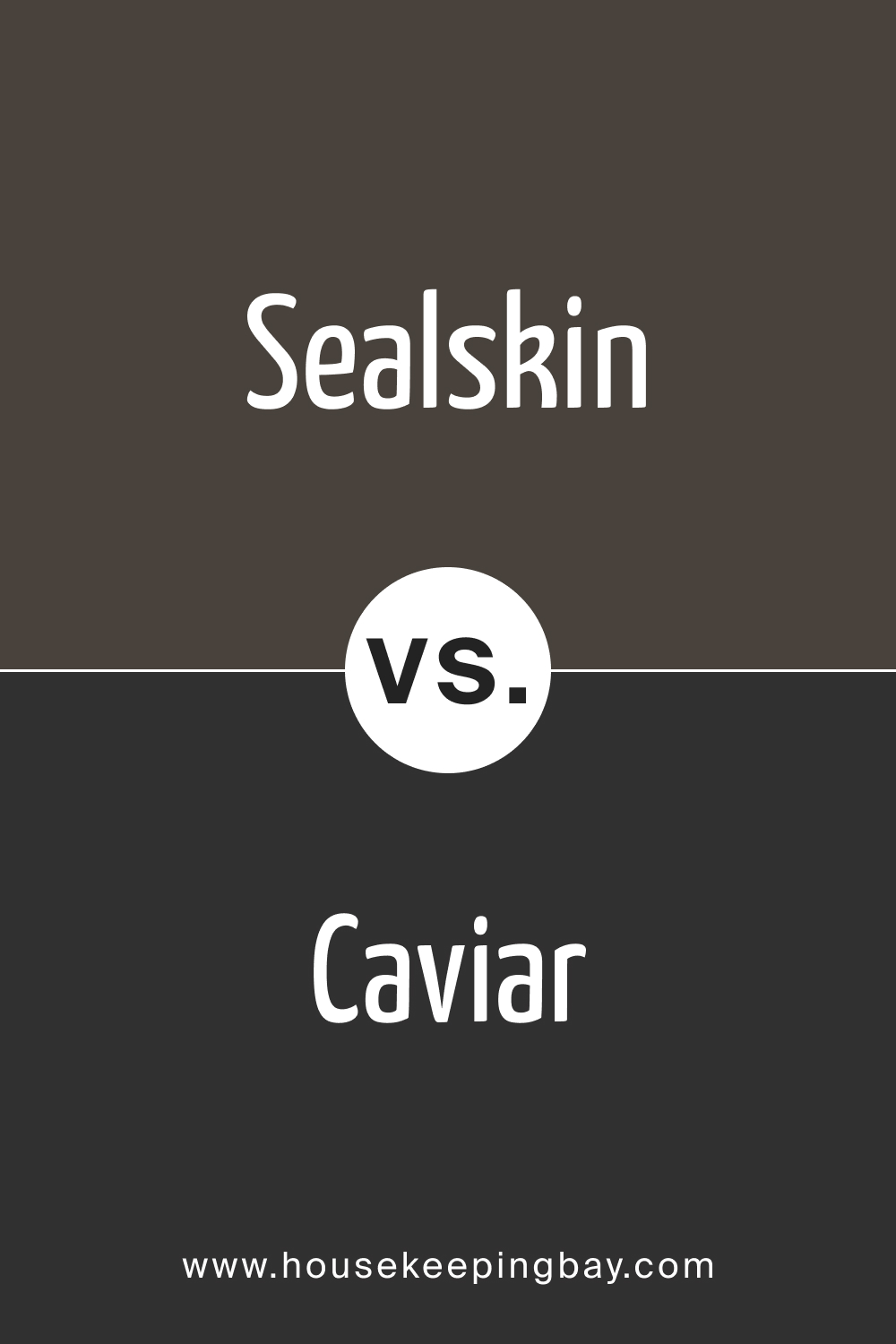 SW 7675 Sealskin vs. SW 6990 Caviar