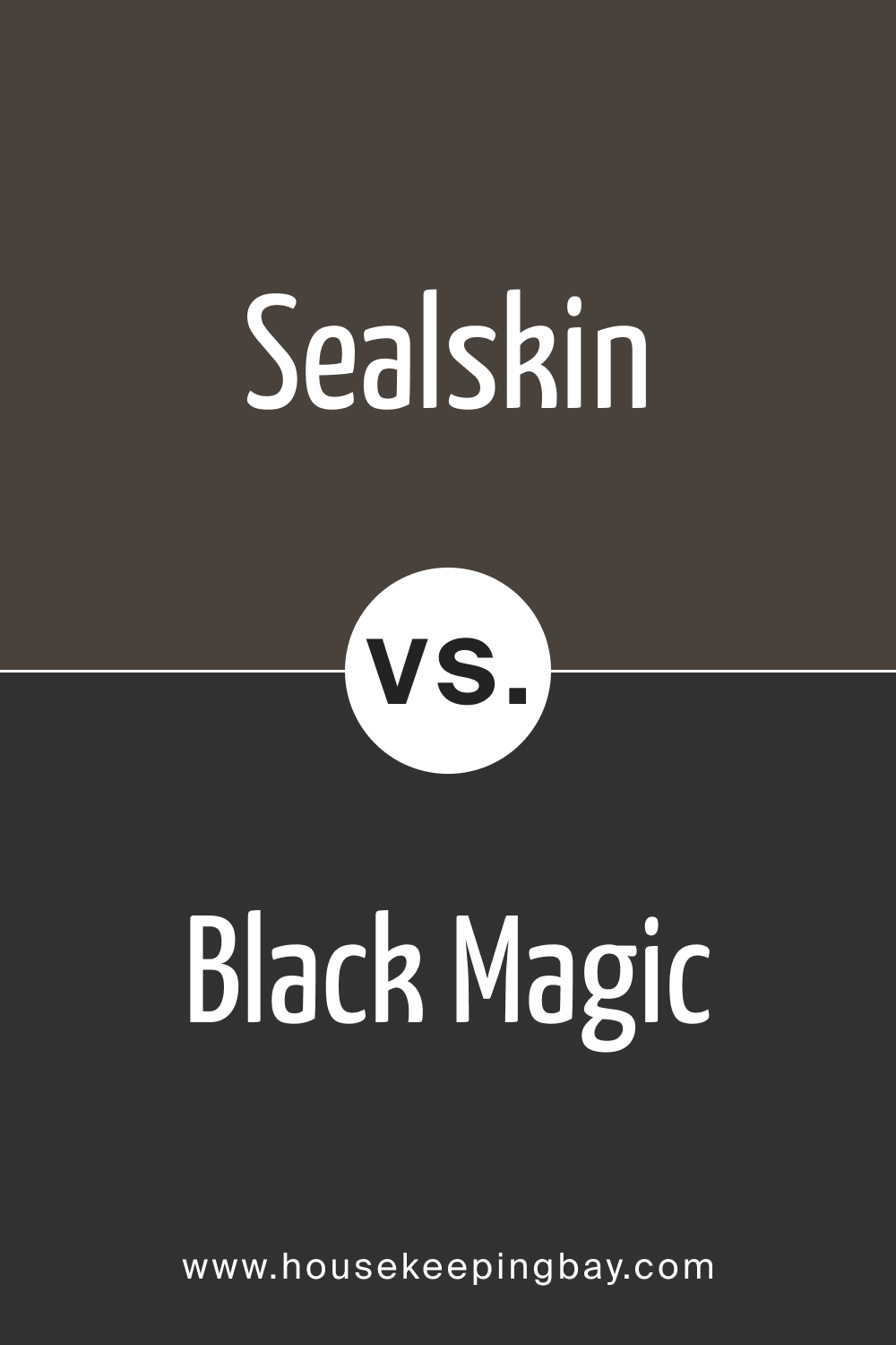 SW 7675 Sealskin vs. SW 6991 Black Magic