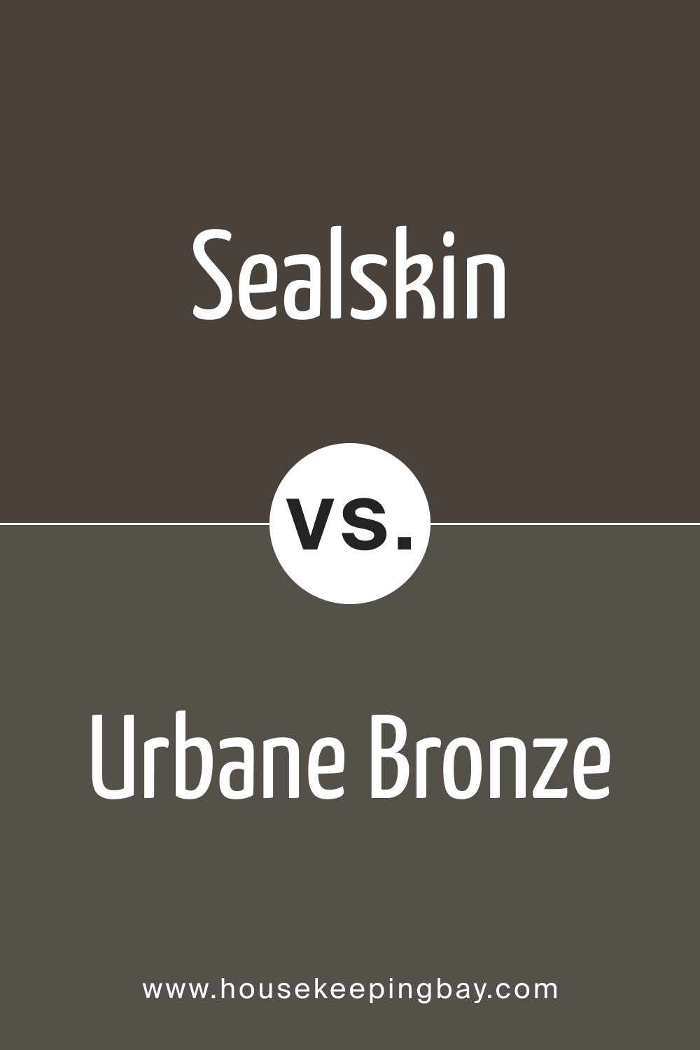 SW 7675 Sealskin vs. SW 7048 Urbane Bronze