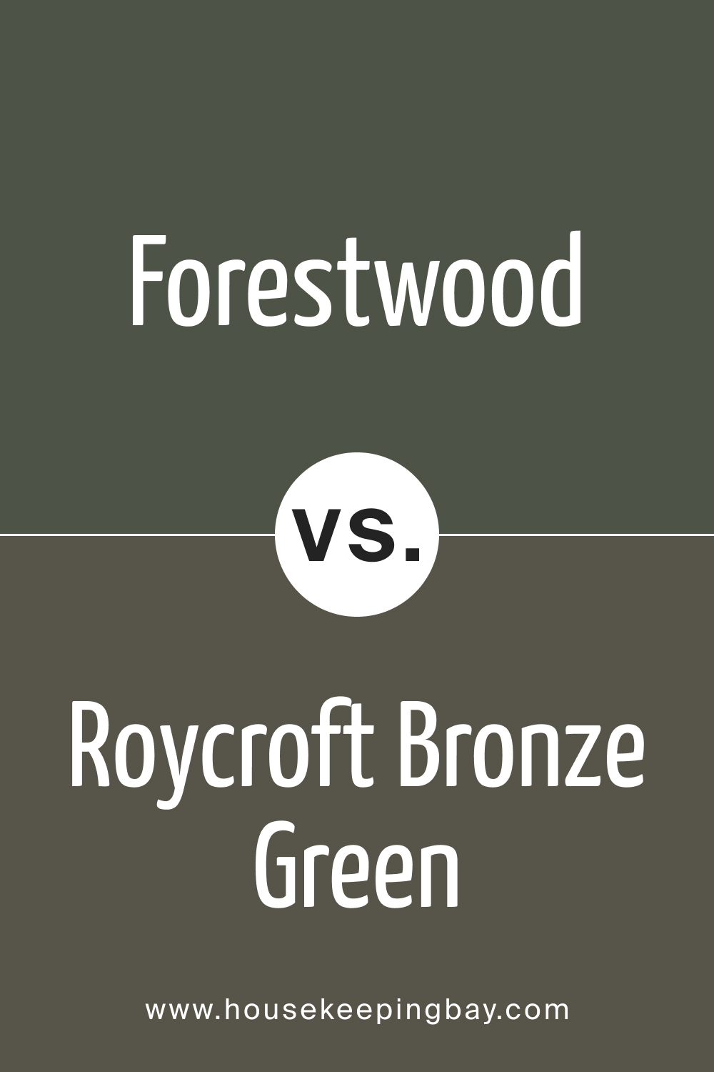 SW 7730 Forestwood vs. SW 2846 Roycroft Bronze Green