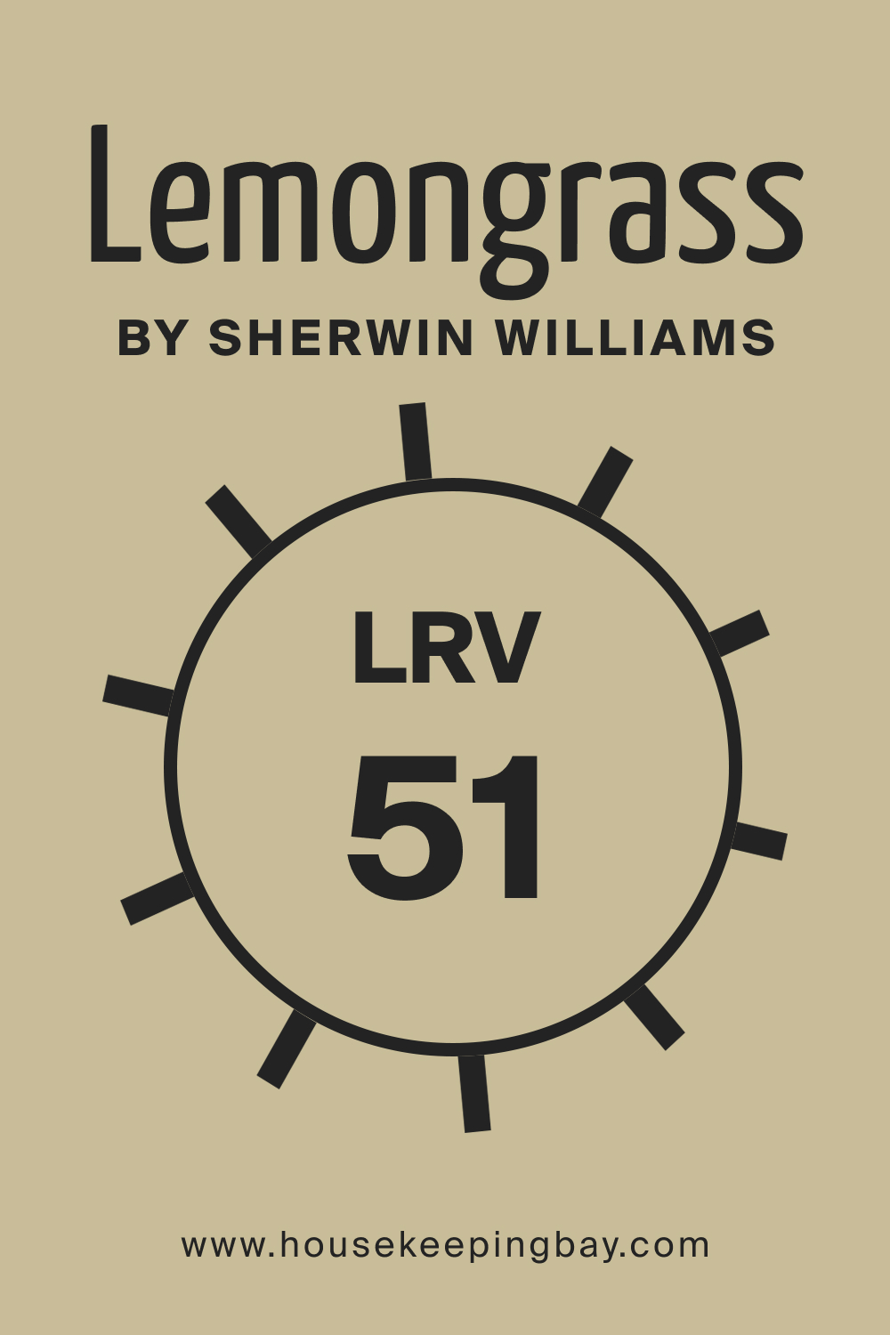 SW 7732 Lemongrass by Sherwin Williams. LRV 51