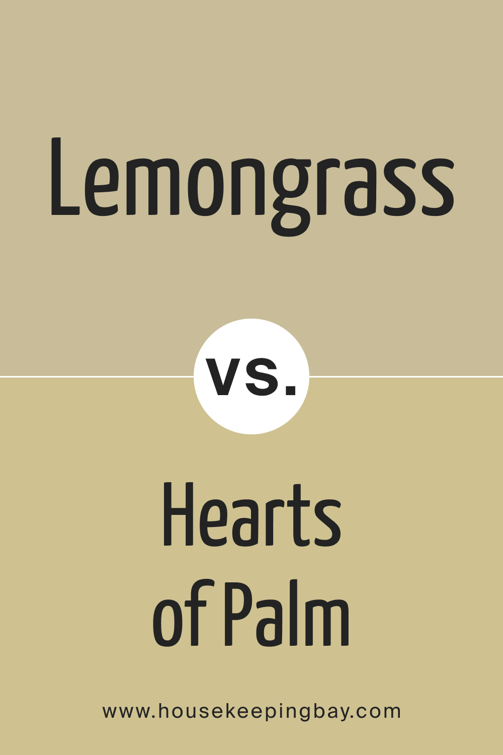 SW 7732 Lemongrass vs. SW 6415 Hearts of Palm