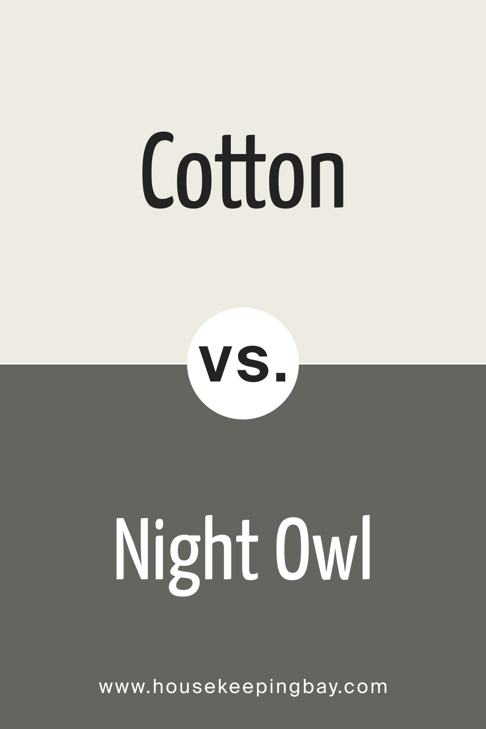 SW 9581 Cotton vs. SW 7061 Night Owl