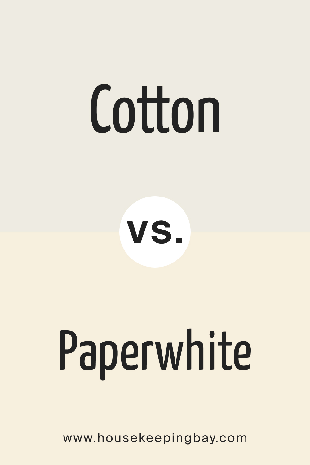 SW 9581 Cotton vs. SW 7105 Paperwhite