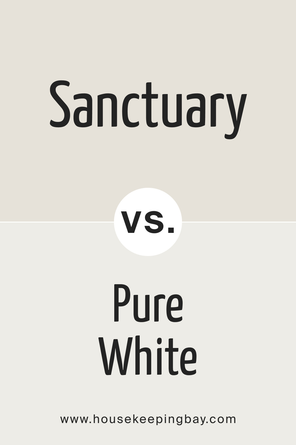 SW 9583 Sanctuary vs. SW 7005 Pure White