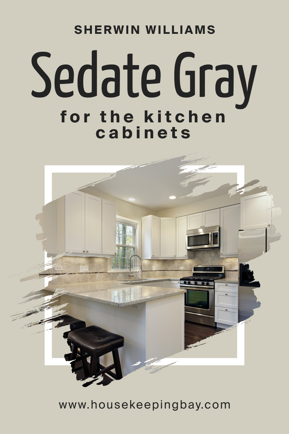 Sherwin Williams. SW 6169 Sedate Gray For the Kitchen Cabinets