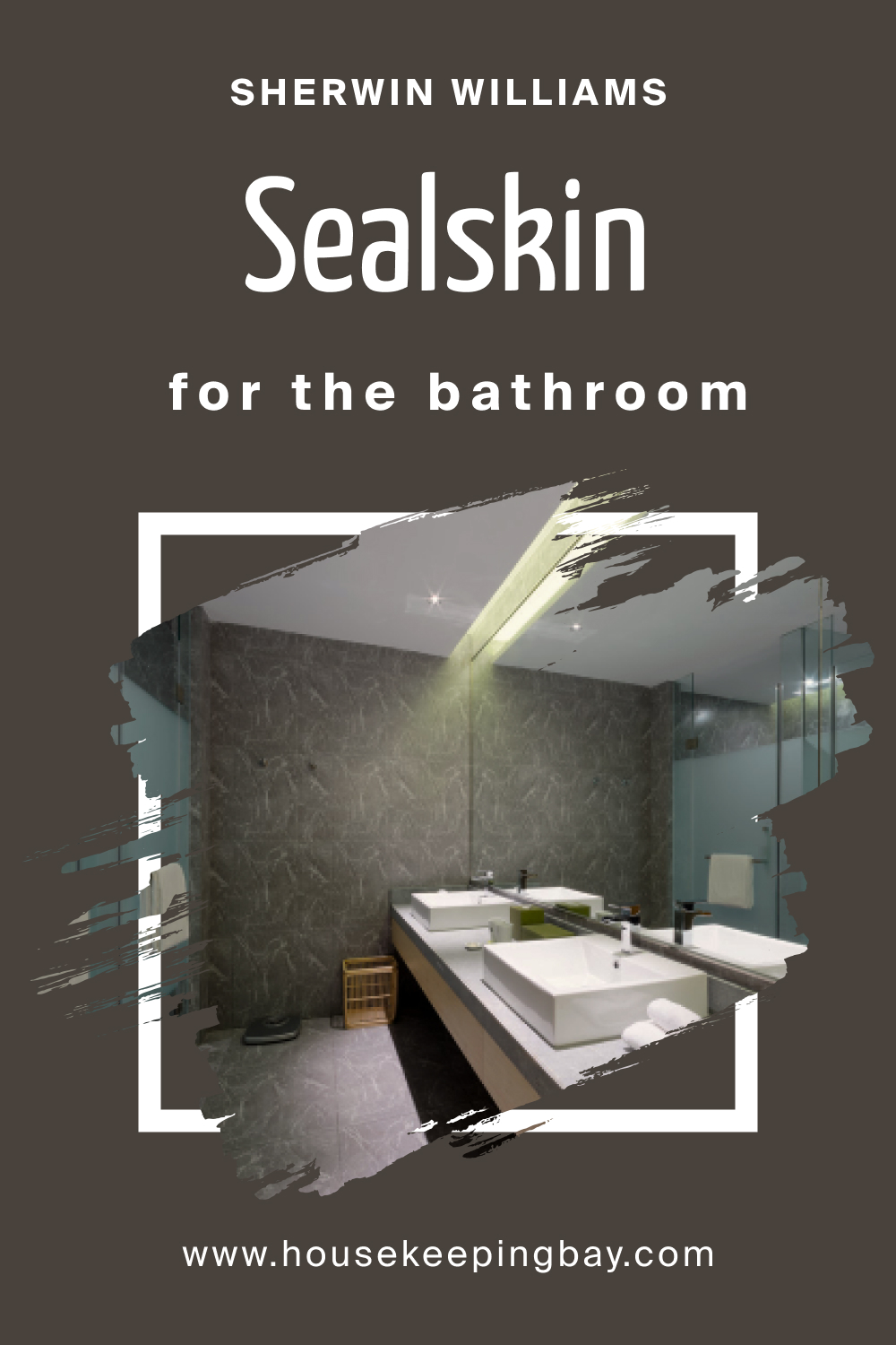 Sherwin Williams. SW 7675 Sealskin For the Bathroom