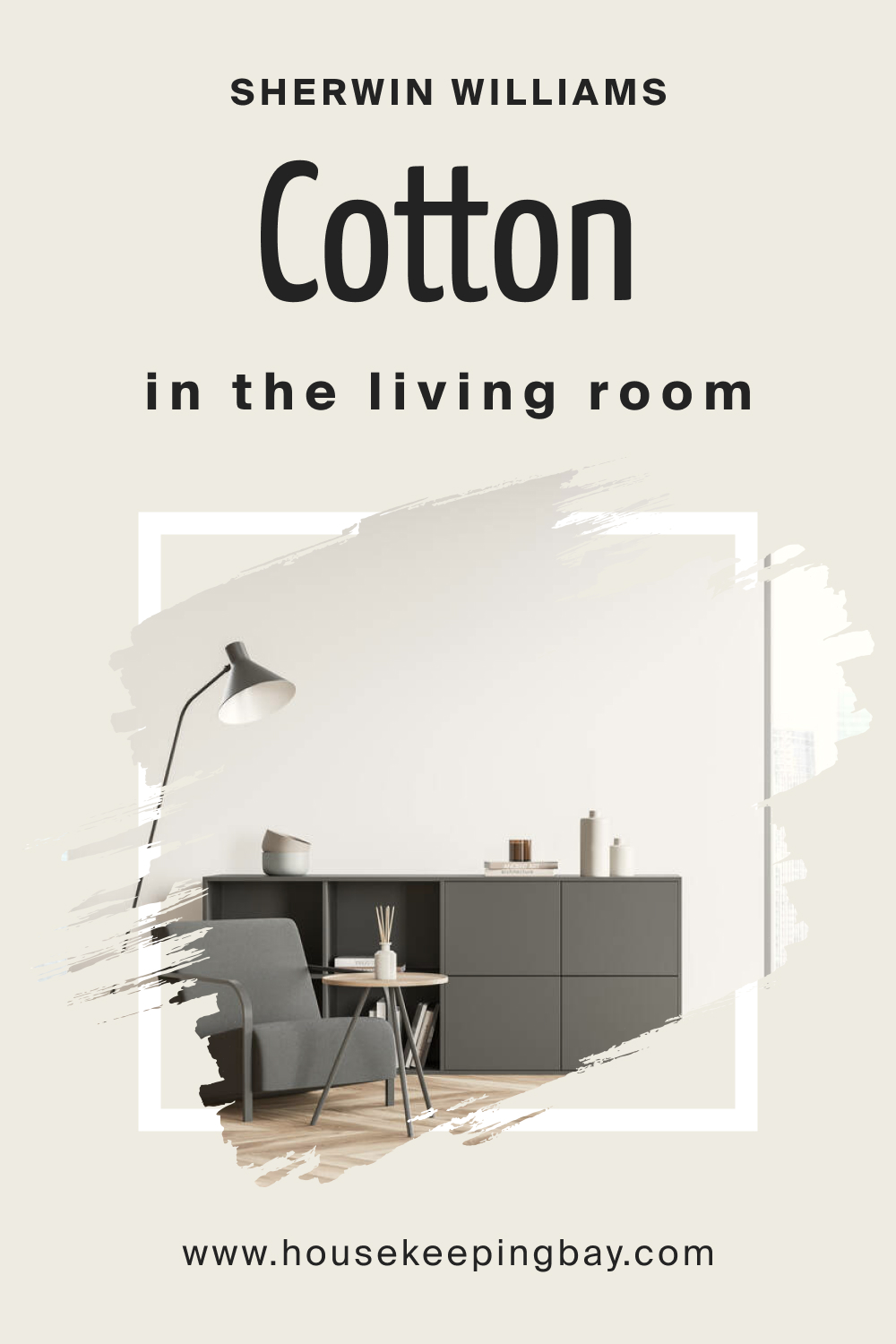Sherwin Williams. SW 9581 Cotton In the Living Room