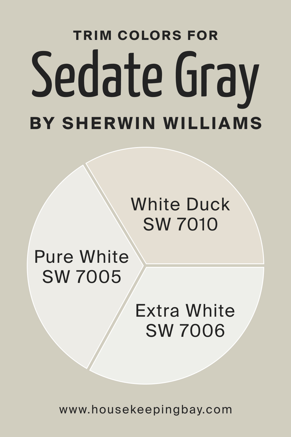 Trim Colors of SW 6169 Sedate Gray by Sherwin Williams
