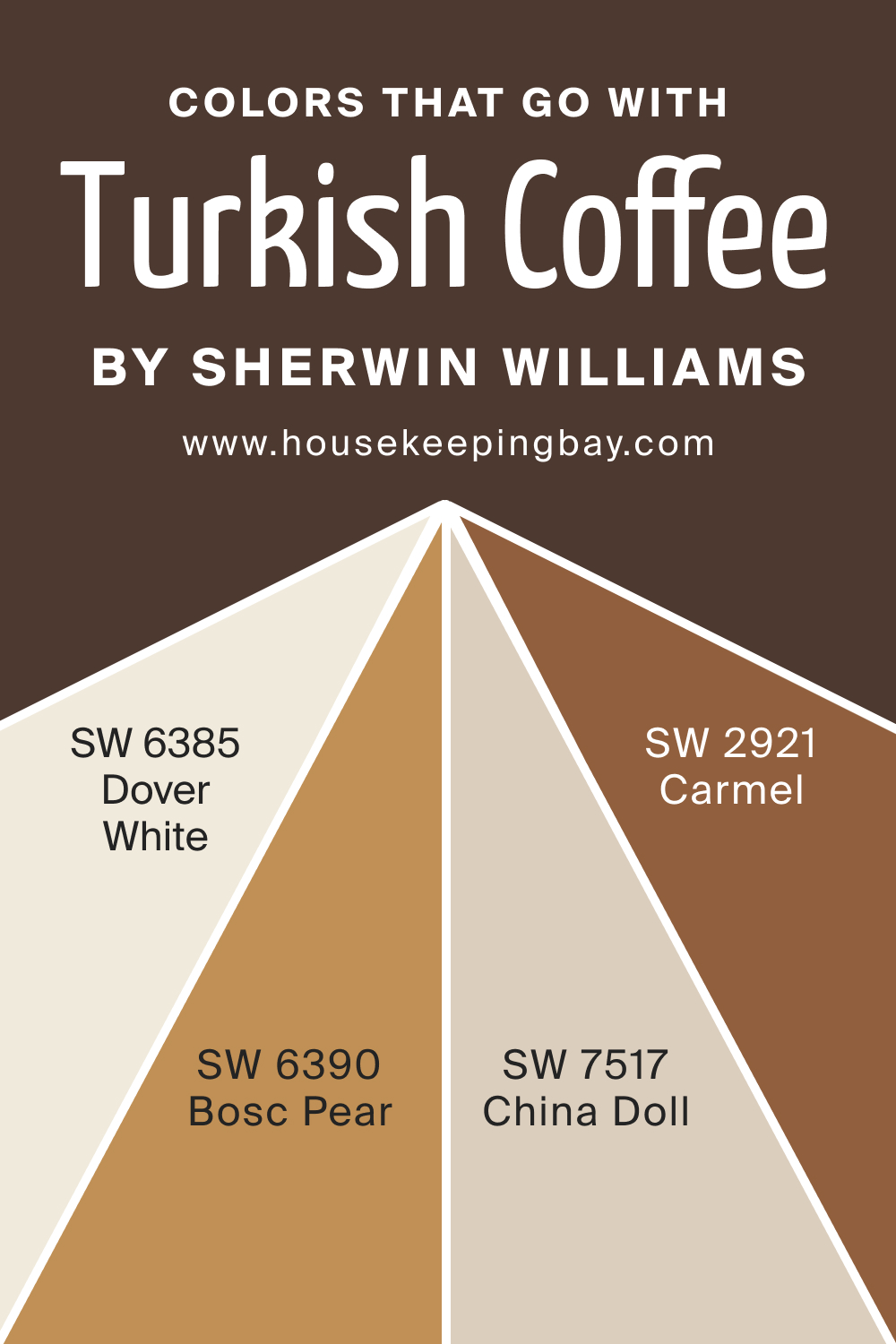 Colors that goes with SW 6076 Turkish Coffee by Sherwin Williams