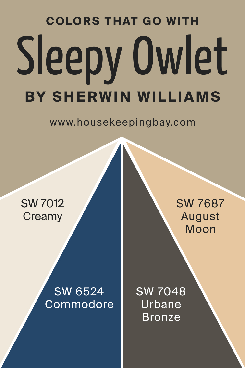 Colors that goes with SW 9513 Sleepy Owlet by Sherwin Williams