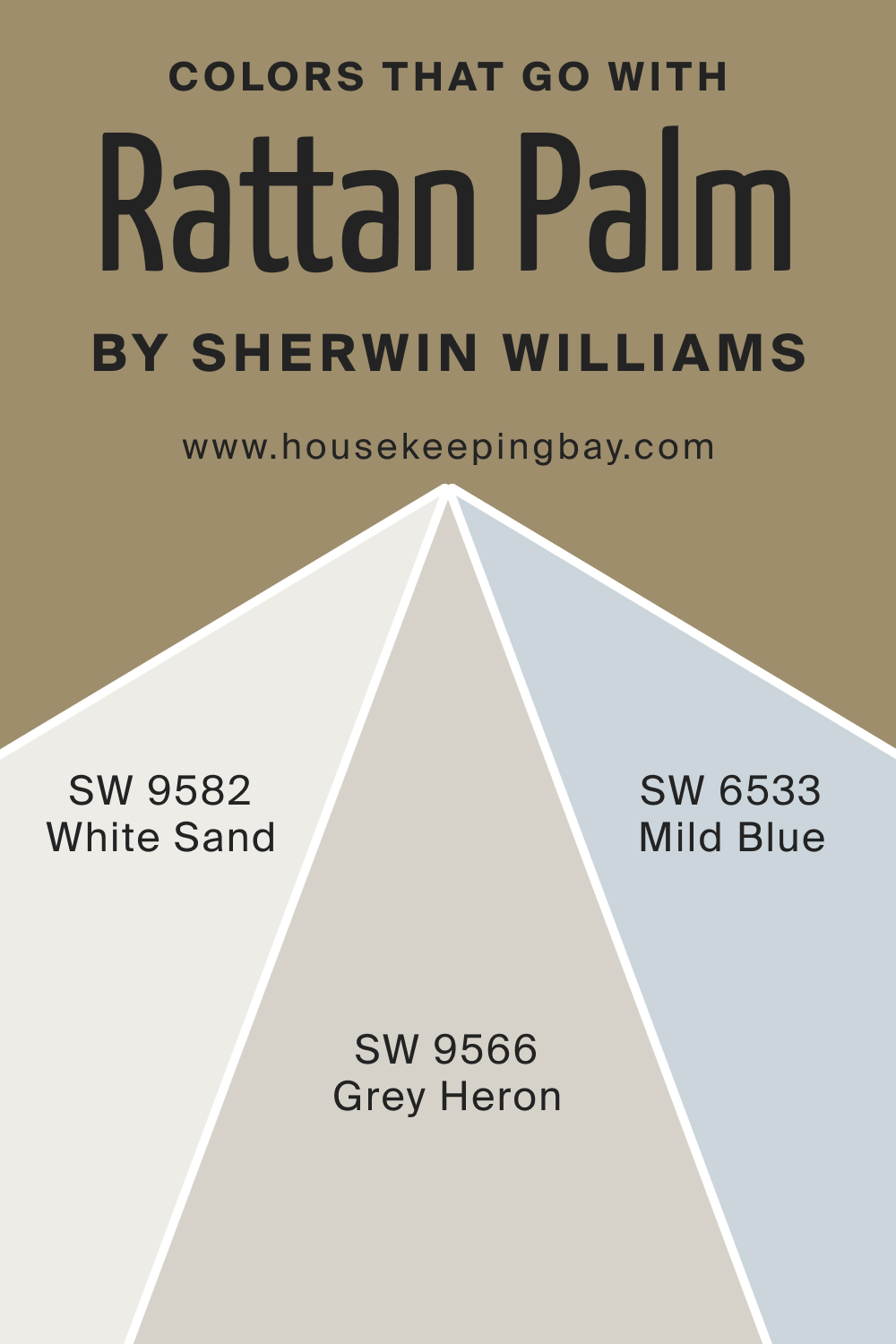 Colors that goes with SW 9533 Rattan Palm by Sherwin Williams