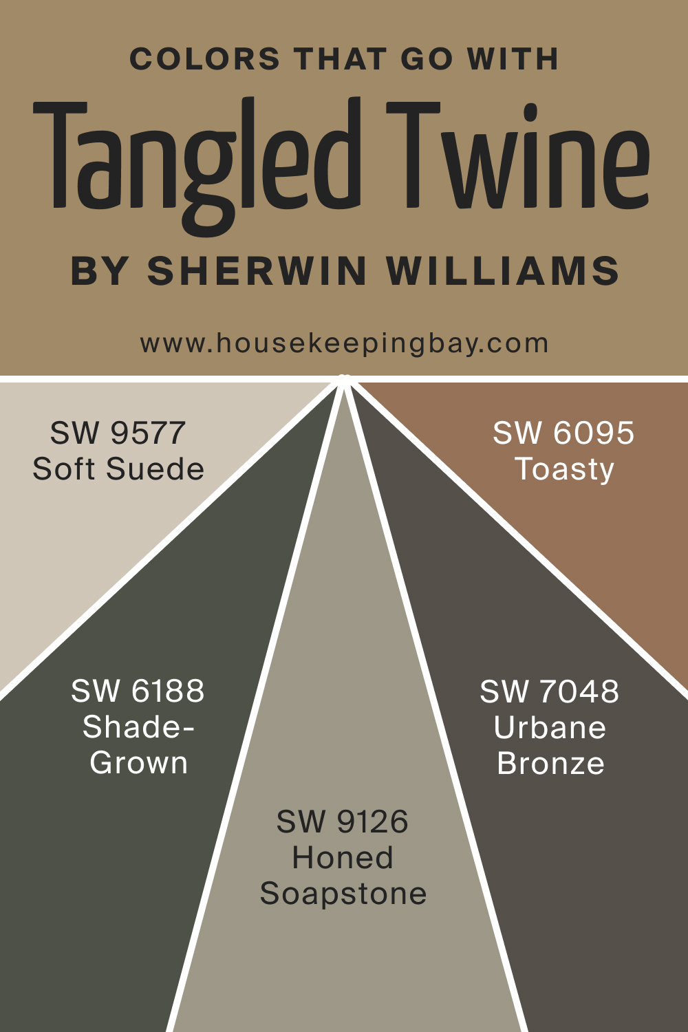 Colors that goes with SW 9538 Tangled Twine by Sherwin Williams
