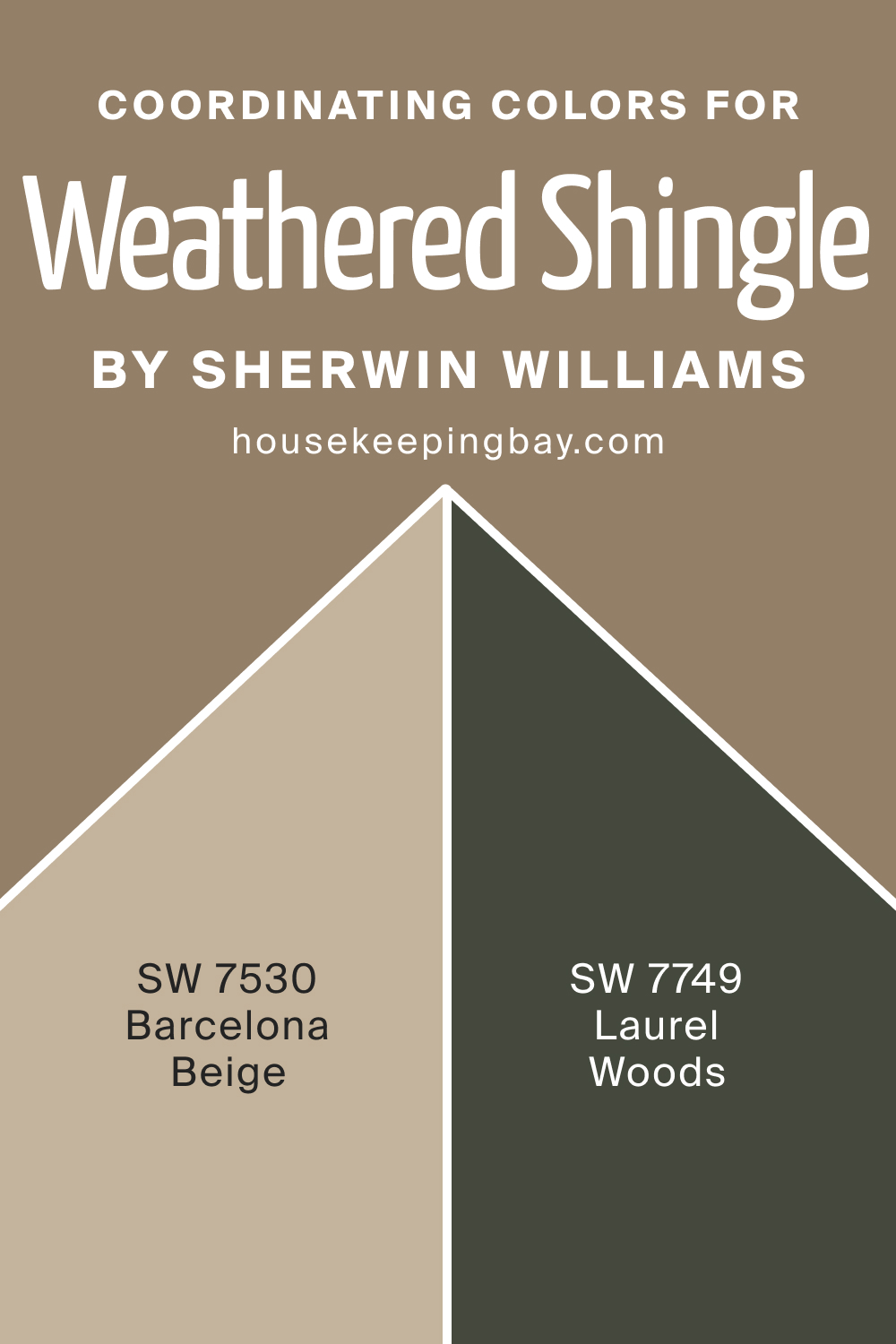 Coordinating Colors for SW 2841 Weathered Shingle by Sherwin Williams