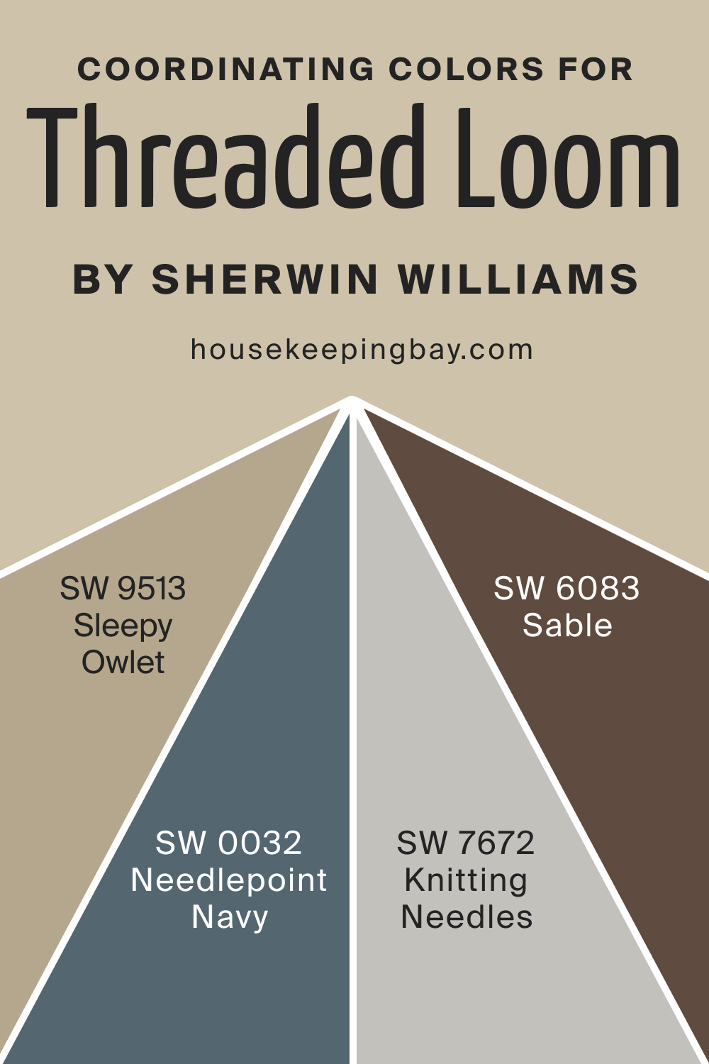 Coordinating Colors for SW 9512 Threaded Loom by Sherwin Williams