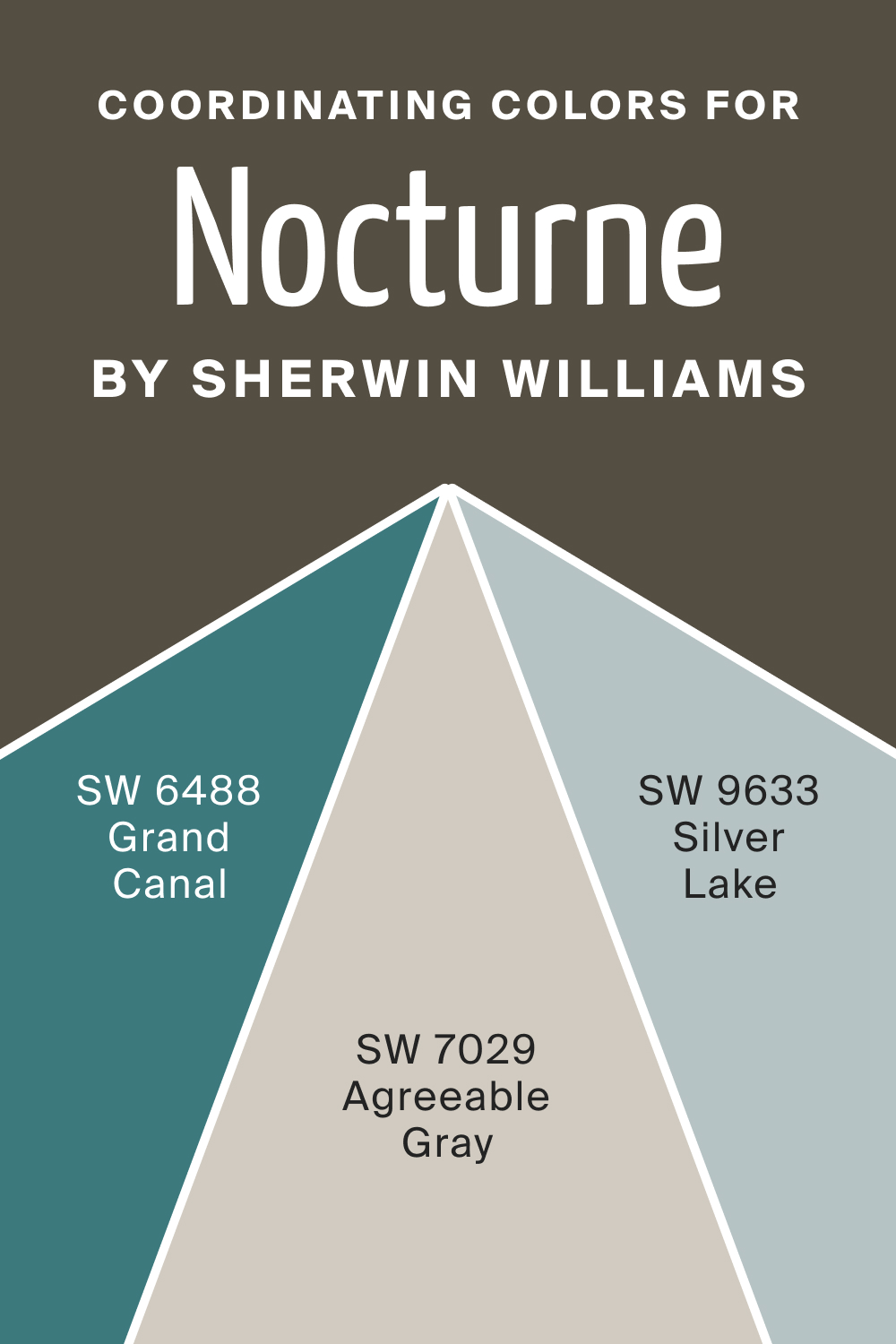 Coordinating Colors for SW 9520 Nocturne by Sherwin Williams