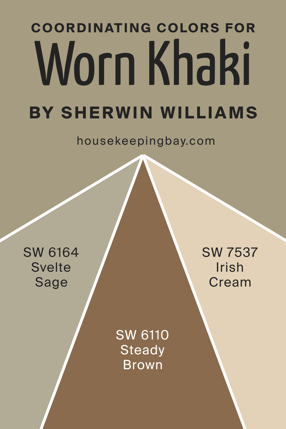 Coordinating Colors for SW 9527 Worn Khaki by Sherwin Williams
