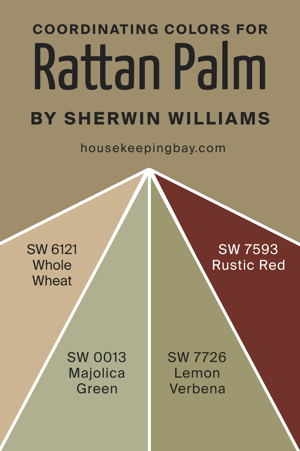 Coordinating Colors for SW 9533 Rattan Palm by Sherwin Williams