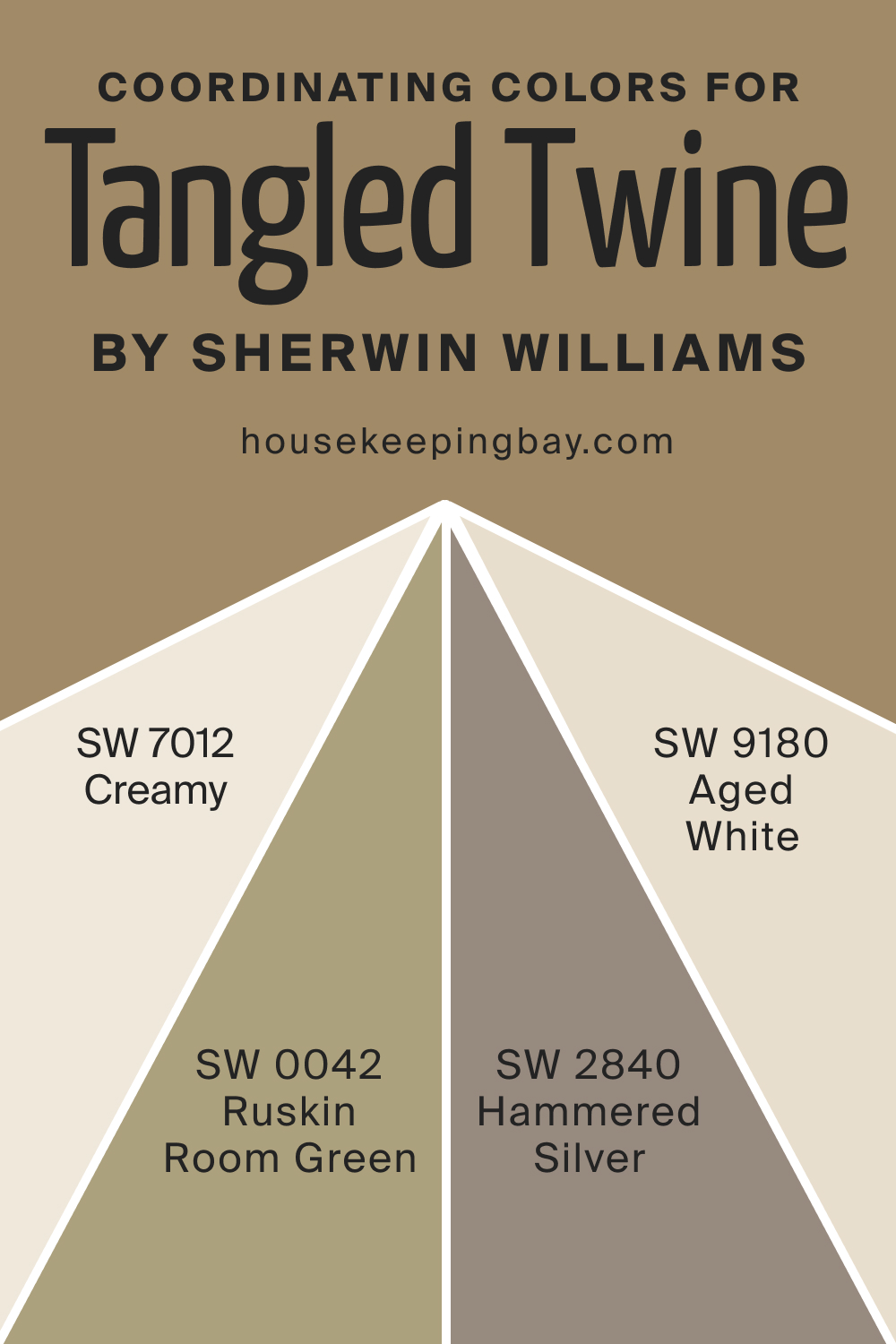 Coordinating Colors for SW 9538 Tangled Twine by Sherwin Williams