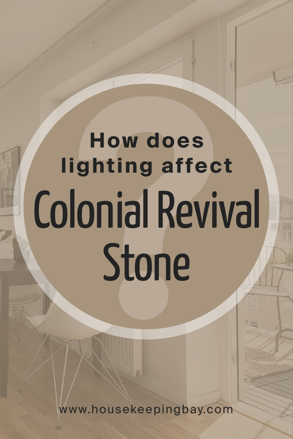 How does lighting affect SW 2827 Colonial Revival Stone