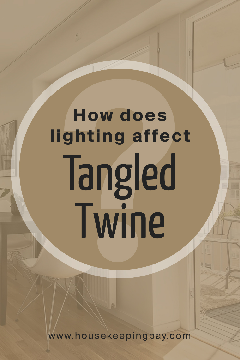 How does lighting affect SW 9538 Tangled Twine