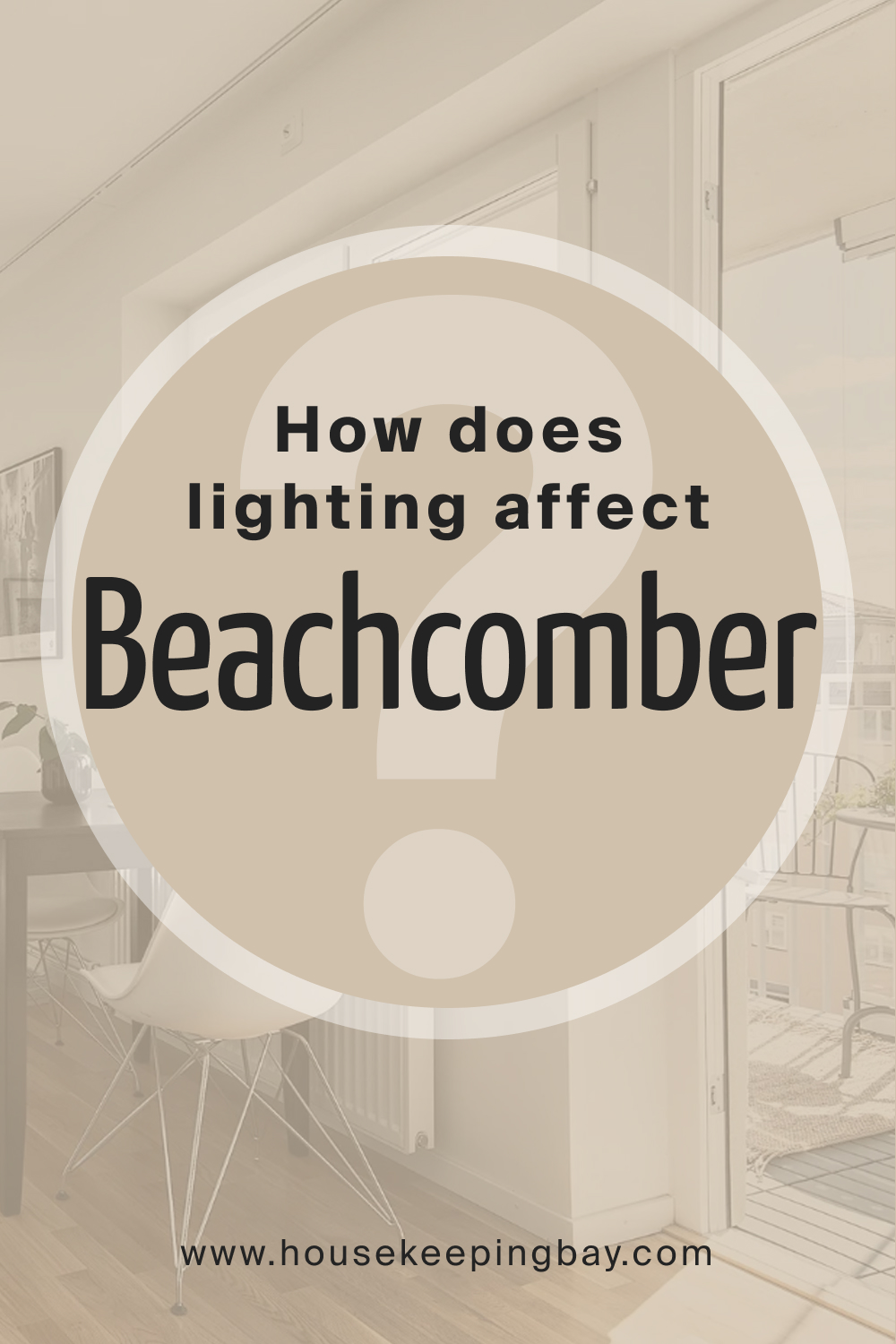How does lighting affect SW 9617 Beachcomber