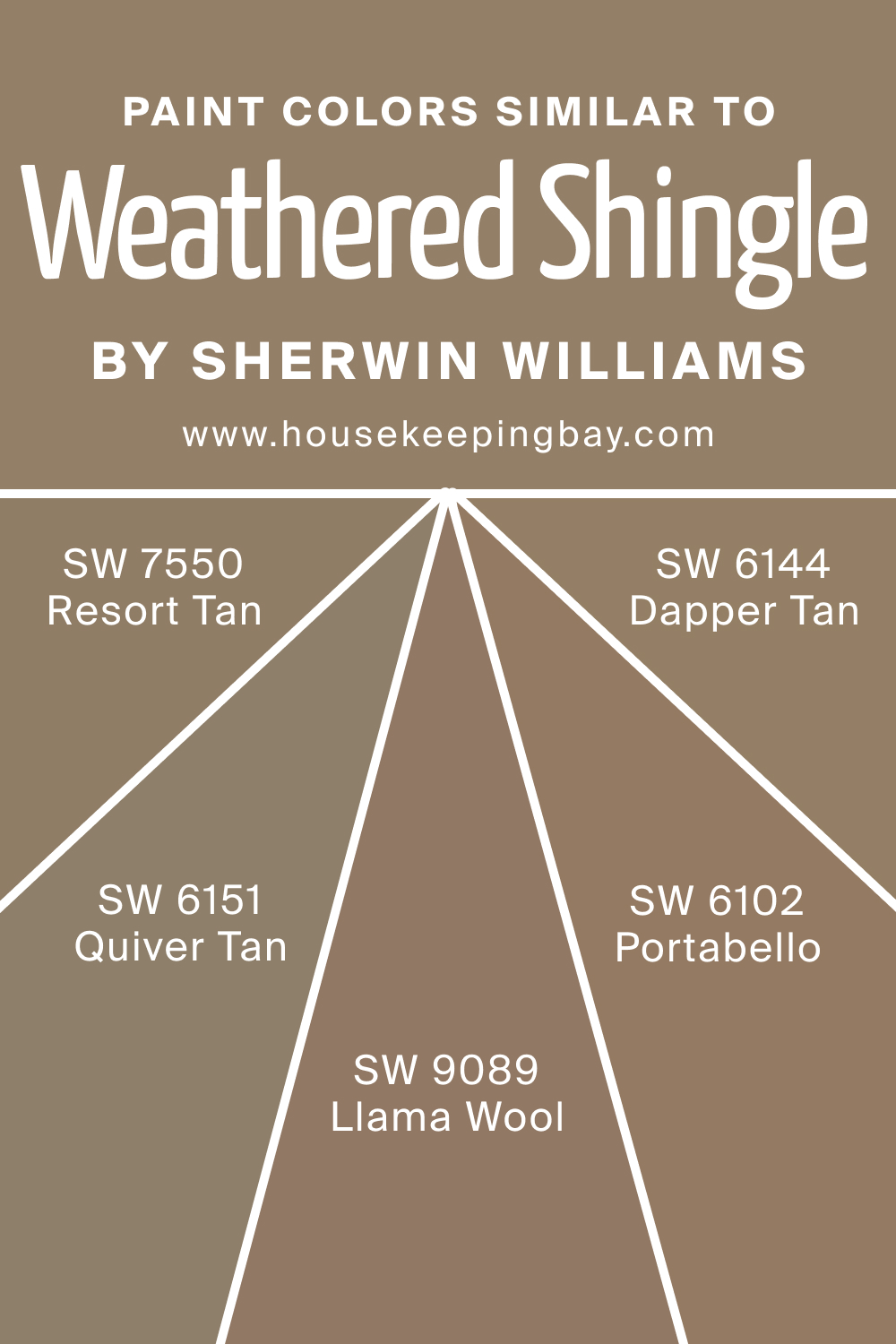 Paint Color Similar to SW 2841 Weathered Shingle by Sherwin Williams