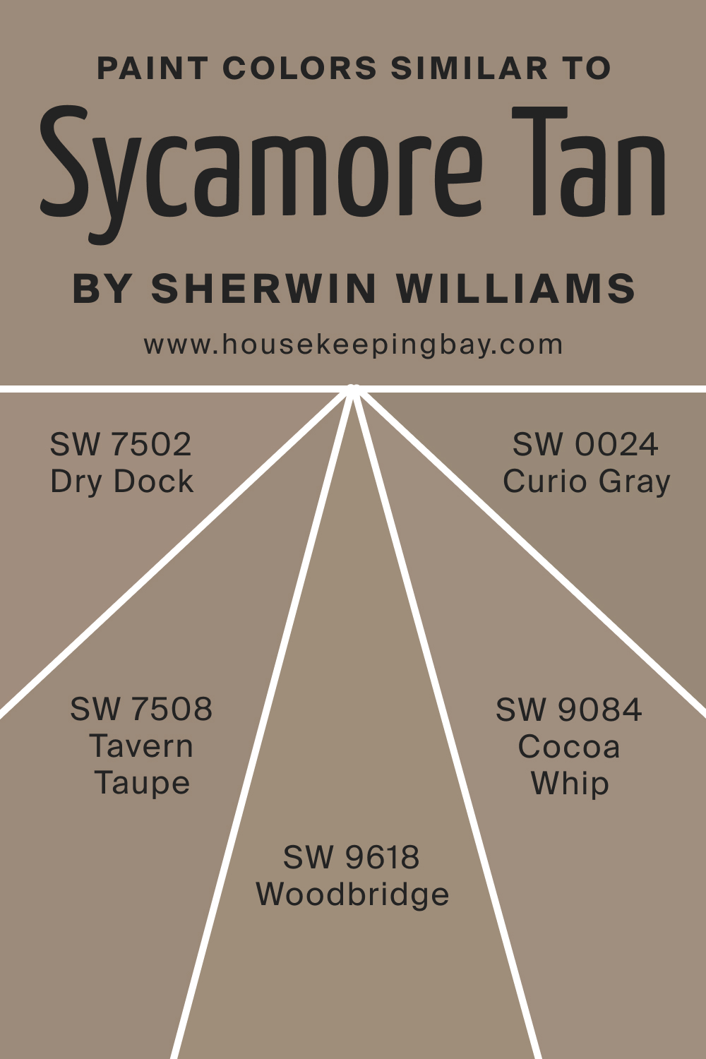 Paint Color Similar to SW 2855 Sycamore Tan by Sherwin Williams