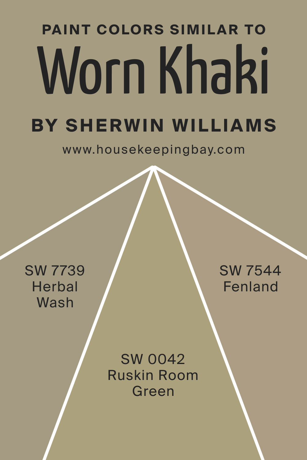 Paint Color Similar to SW 9527 Worn Khaki by Sherwin Williams