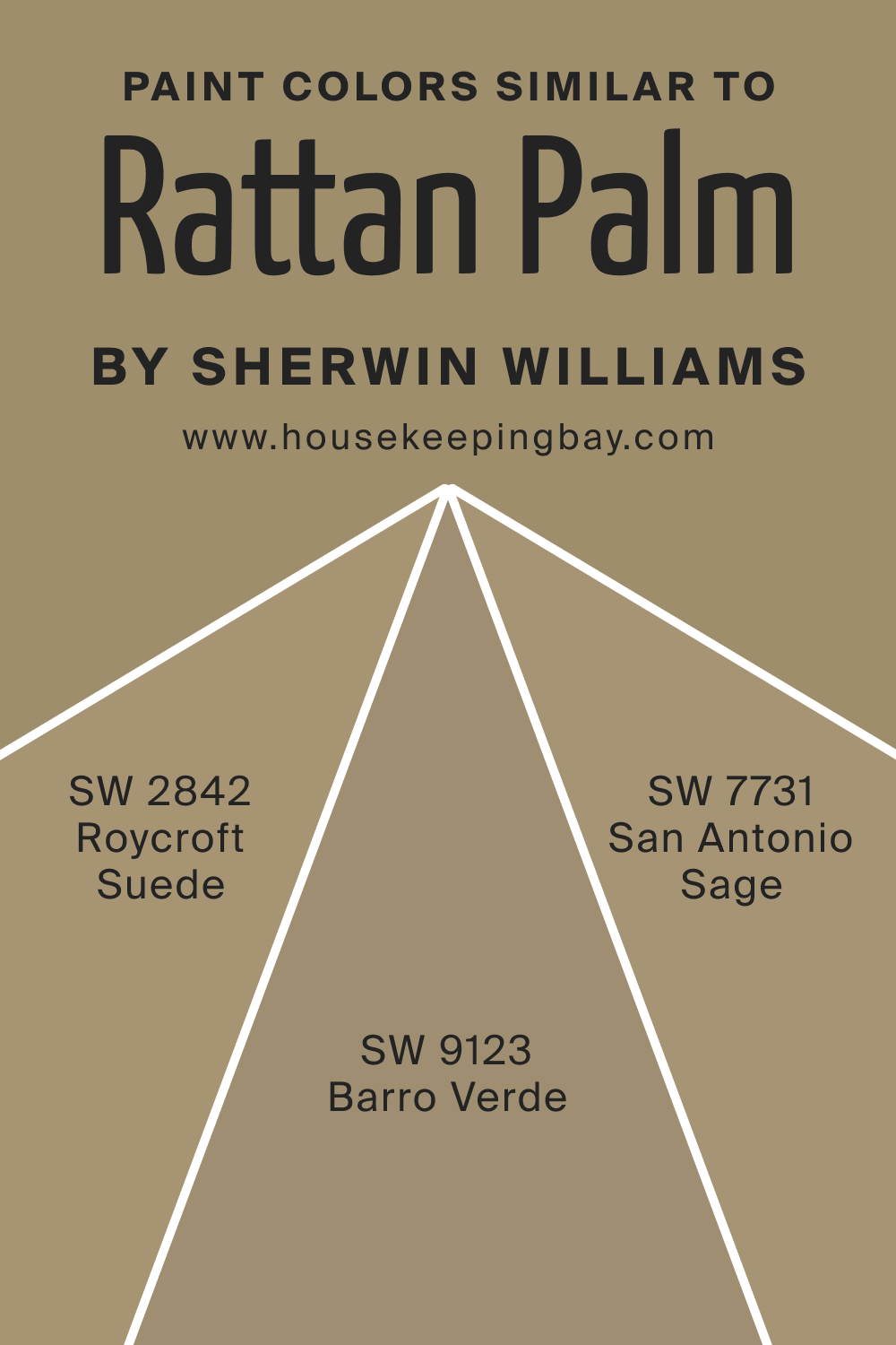 Paint Color Similar to SW 9533 Rattan Palm by Sherwin Williams