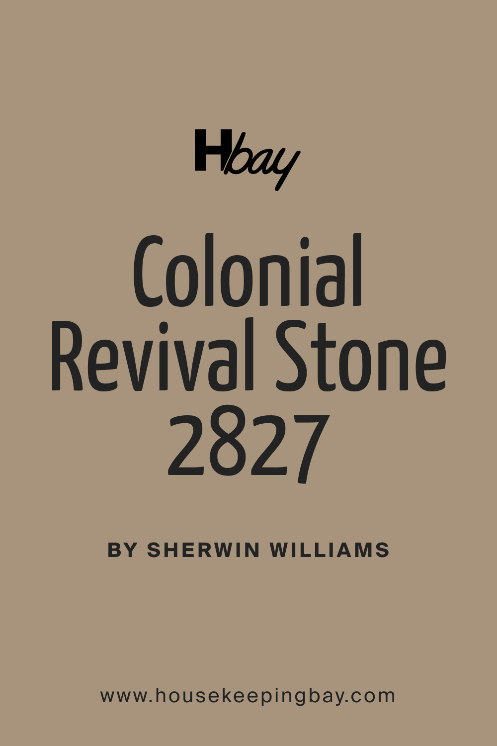 SW 2827 Colonial Revival Stone Paint Color by Sherwin Williams