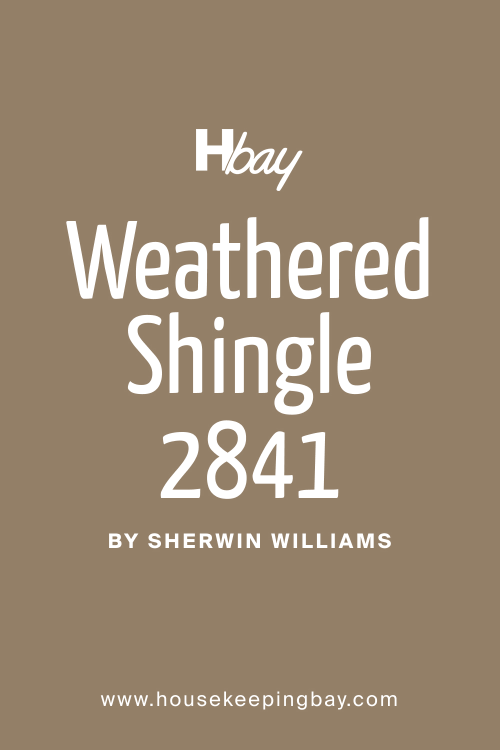 SW 2841 Weathered Shingle Paint Color by Sherwin Williams