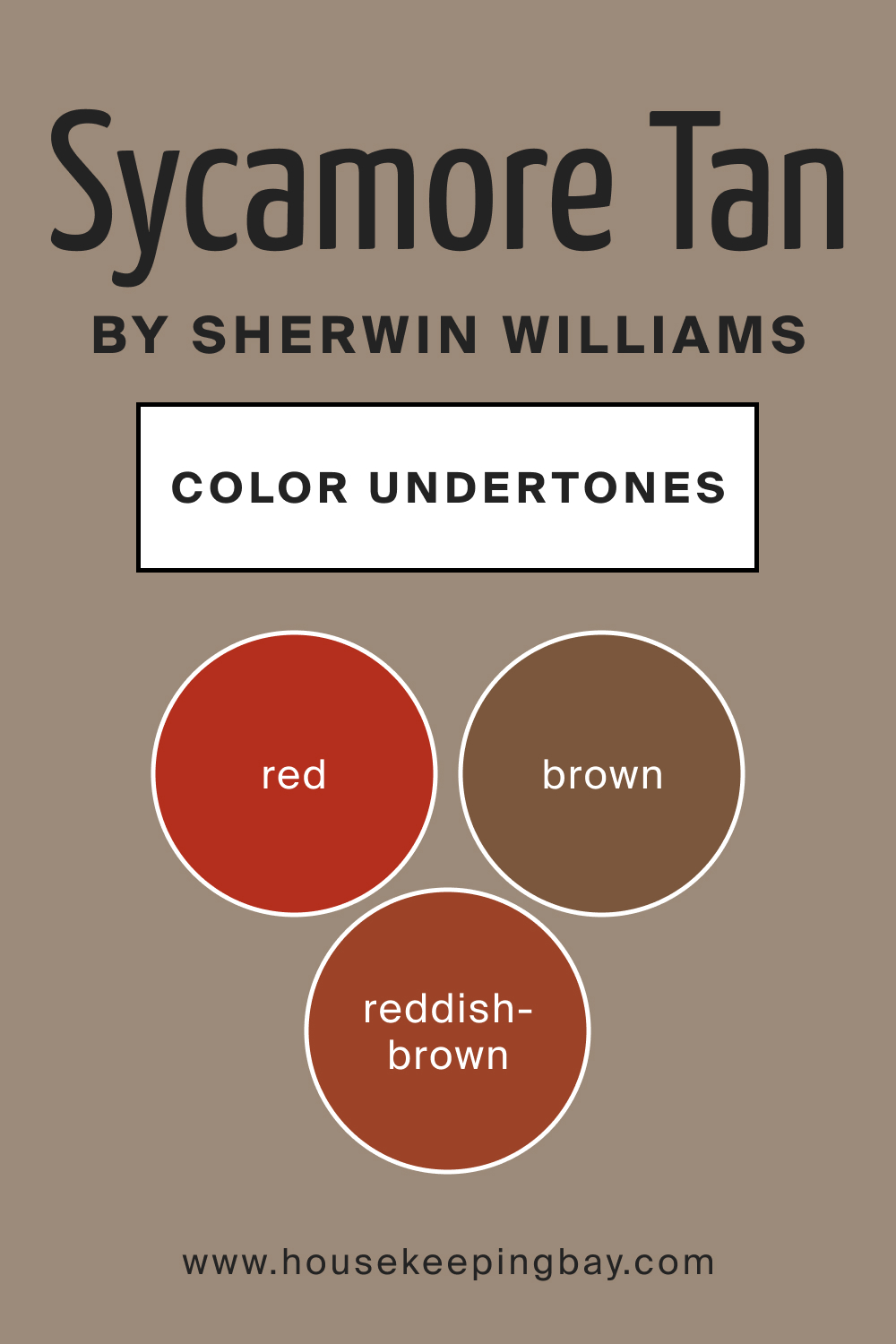 SW 2855 Sycamore Tan by Sherwin Williams Color Undertone