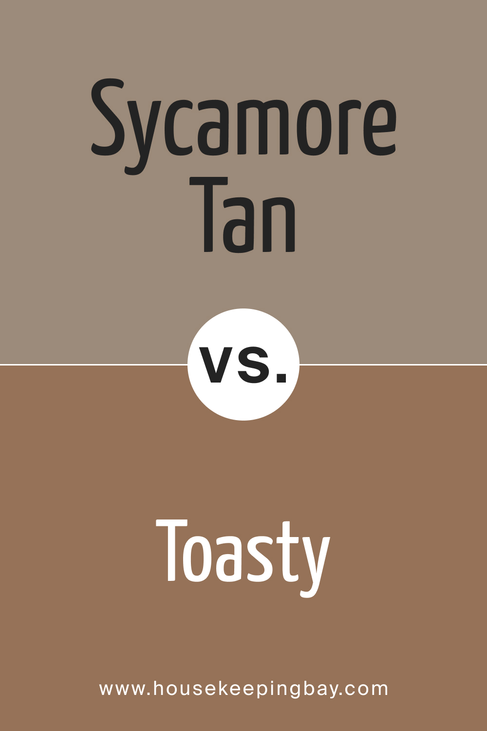 SW 2855 Sycamore Tan vs. SW 6095 Toasty