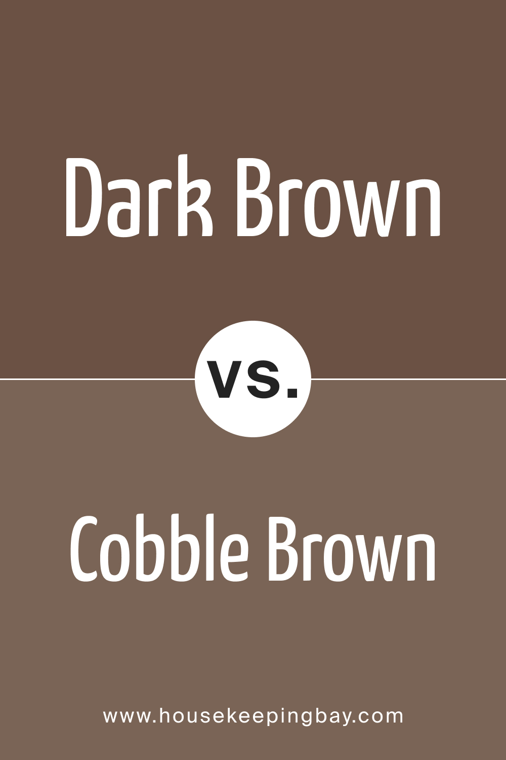 SW 7520 Dark Brown vs. SW 6082 Cobble Brown