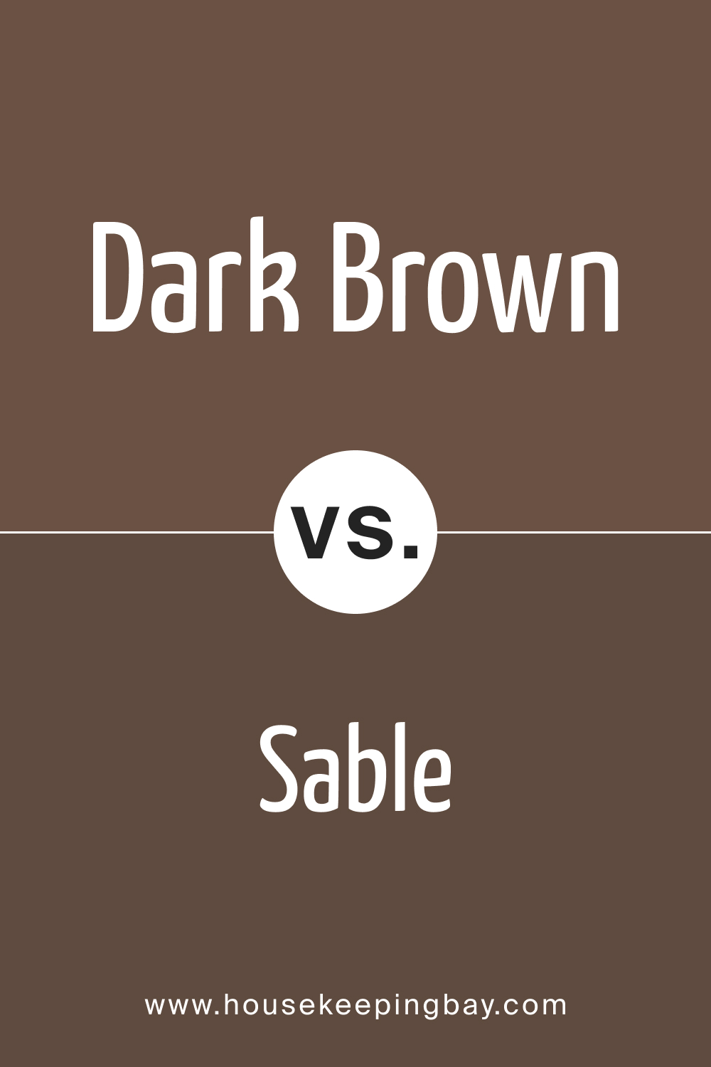 SW 7520 Dark Brown vs. SW 6083 Sable