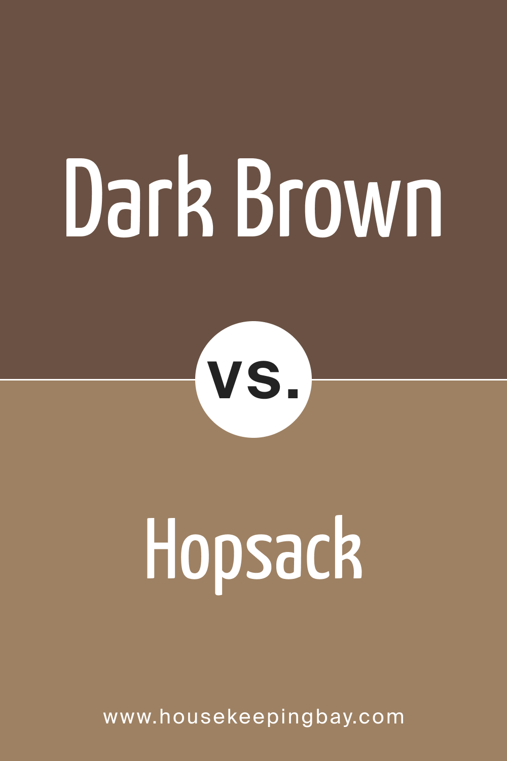 SW 7520 Dark Brown vs. SW 6109 Hopsack