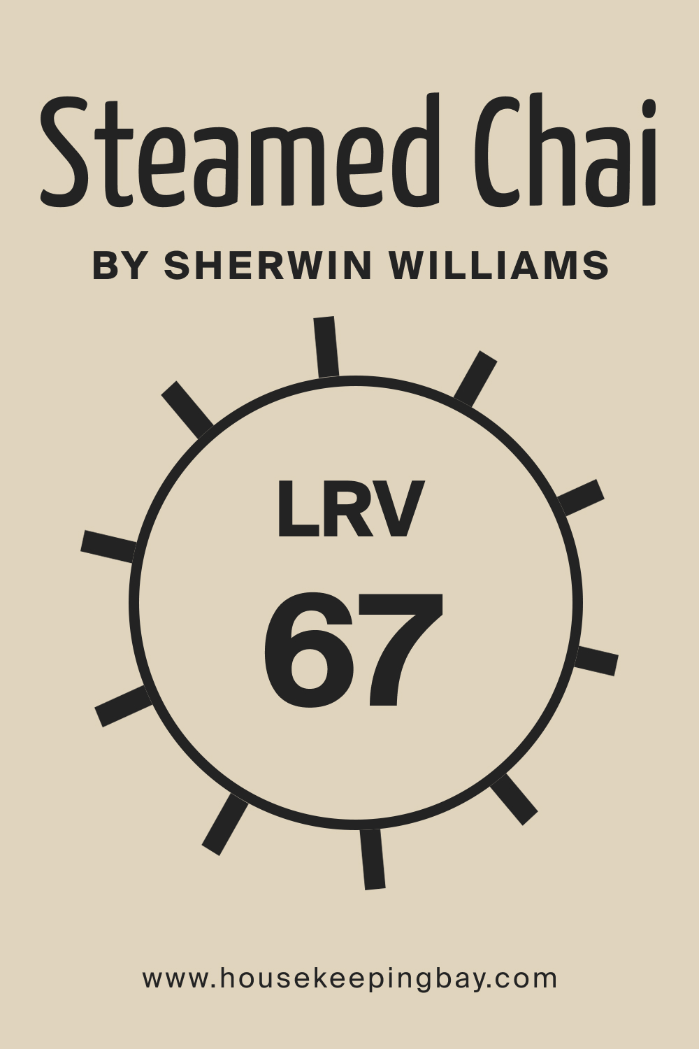 SW 9509 Steamed Chai by Sherwin Williams. LRV 67