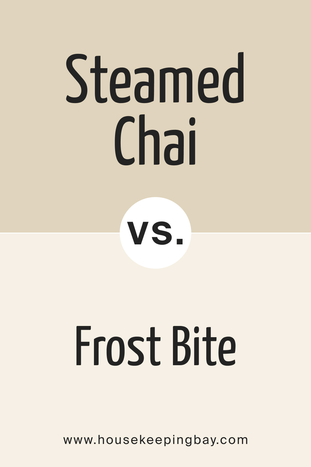 SW 9509 Steamed Chai vs. SW 9505 Frost Bite