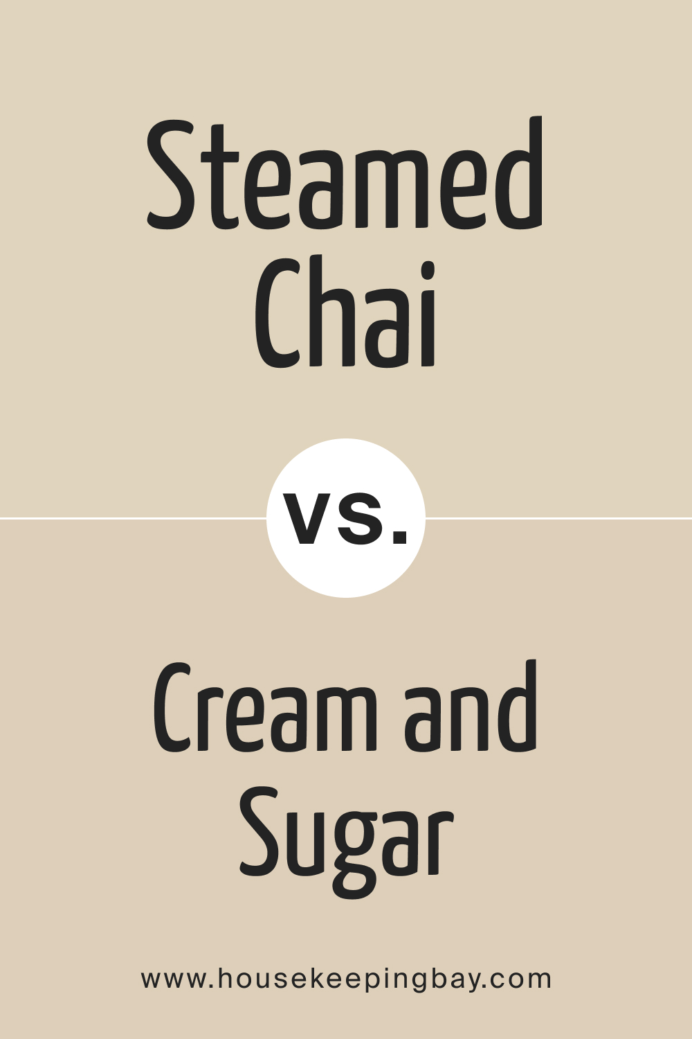 SW 9509 Steamed Chai vs. SW 9507 Cream and Sugar