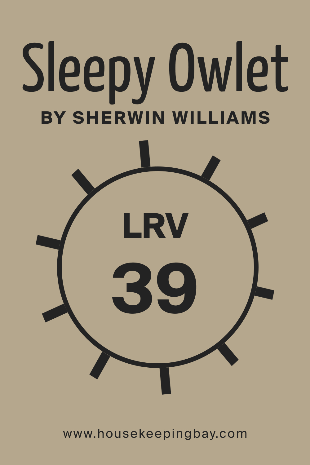 SW 9513 Sleepy Owlet by Sherwin Williams. LRV 39